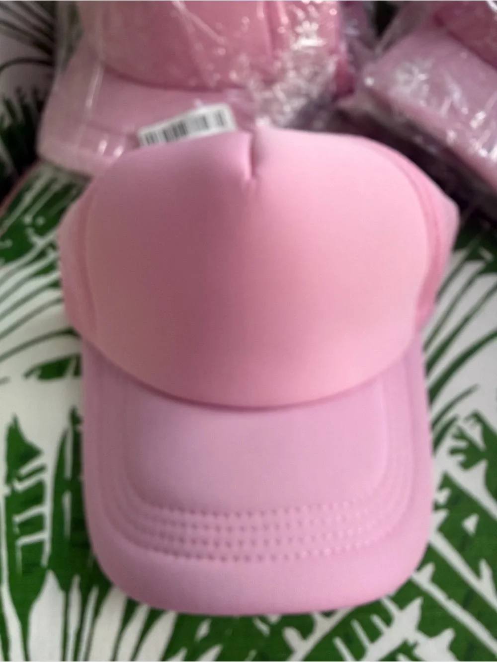 Pink  trucker hat new in bags set of 5